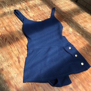 Vintage Navy Bill Blass Swim Dress